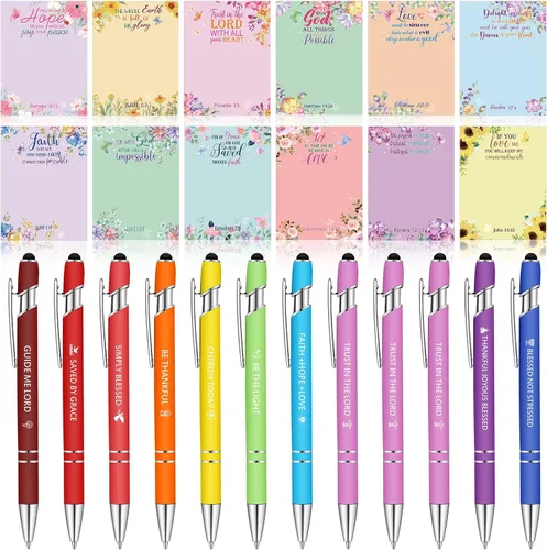 Miniatura 18 de Geyee 24 notas adhesivas divertidas para enfermeras con divertidos bolígrafos de 3 x 4 pulgadas, bloc de notas con refranes para compañeros