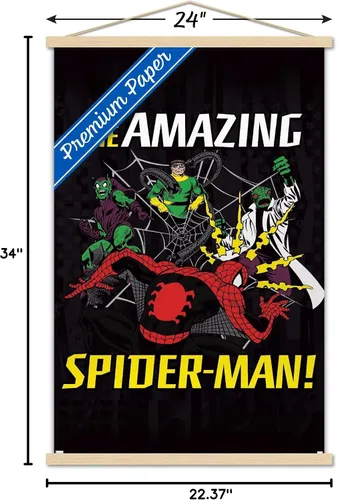 Miniatura 7 de Trends International Marvel Comics Spider-Man - Póster de pared con marco magnético