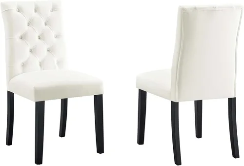 Miniatura 9 de Modway Duchess Performance Velvet - Juego de 2 sillas de comedor, color coñac