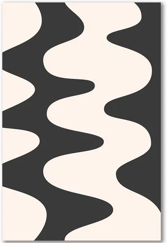 Miniatura 11 de Arte de pared retro hipster – Arte extraño en blanco y negro de los años 70 con ojos femeninos y labios – Impresión abstracta preppy – Decoración