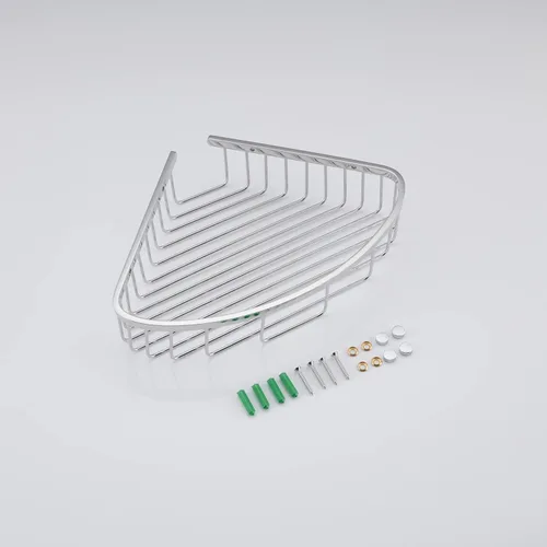 Miniatura 7 de Estante esquinero para ducha de baño, diseño hueco en las esquinas, organizador de estante de acero inoxidable ultra resistente a prueba de óxido