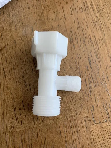 Miniatura 2 de LeonKing Bidet US Plastic T Adapters 7/8"(15/16") Conector de 3 vías para arriba y abajo con arandela de goma... (conexión lateral de 3/8 pulgadas)