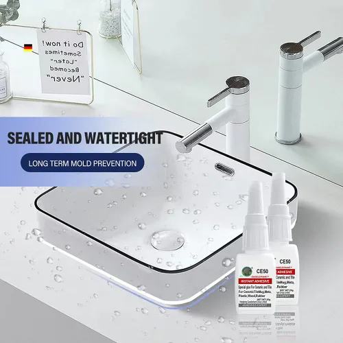 Miniatura 5 de Pegamento de reparación de cerámica y azulejos, súper adhesivo instantáneo para tazas, metal, plástico, madera, goma, vidrio, silicona, cuero