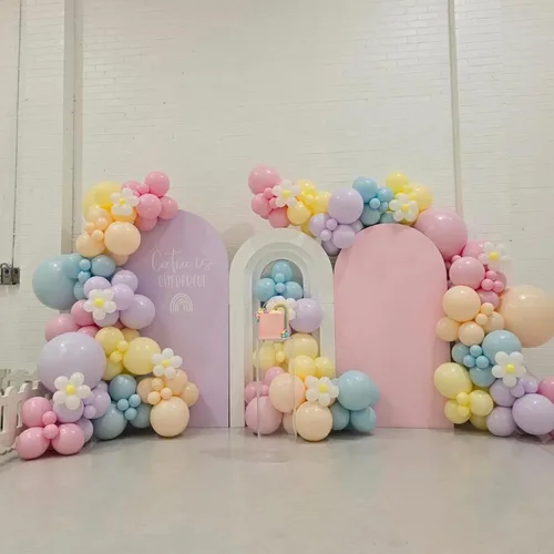 Miniatura 7 de Globos pastel, 12 pulgadas, 35 globos, látex rosa claro, azul, amarillo, blanco, multicolor, niños, graduación, Pascua, boda, fiesta arcoíris