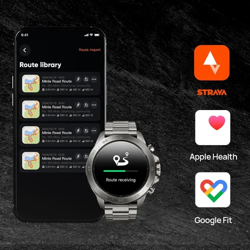 Miniatura 9 de Mibro GS Explorer S - Reloj inteligente de aventura al aire libre de titanio para hombres, GPS de doble banda con mapas sin conexión, grado militar