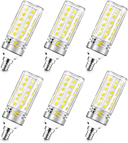 inShareplus Bombillas LED E12, candelabro de 16 W, blanco cálido 3000 K, CRI80+, equivalente a 1500 lm 120 W, base E12, bombillas LED no regulables,
