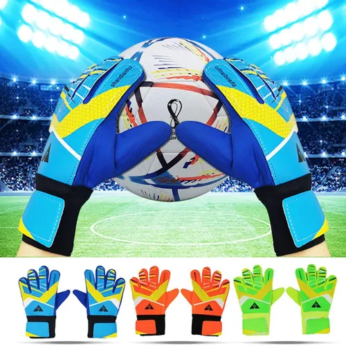 Guantes de portero para adulto, guantes de portero de entrenamiento de fútbol, material antideslizante de palma con acolchado de espuma extra para