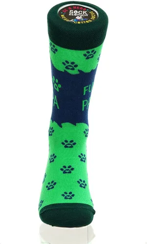 Miniatura 3 de Calcetines de vestir divertidos y cómodos de algodón coloridos, unisex, con patrón de perro