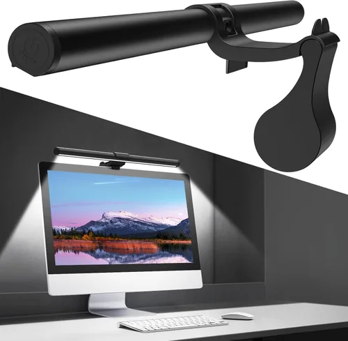 Miniatura 12 de OOWOLF Barra de luz para monitor con control remoto, lámpara de monitor de computadora Ra95 para cuidado de los ojos, lámpara de lectura USB, barra