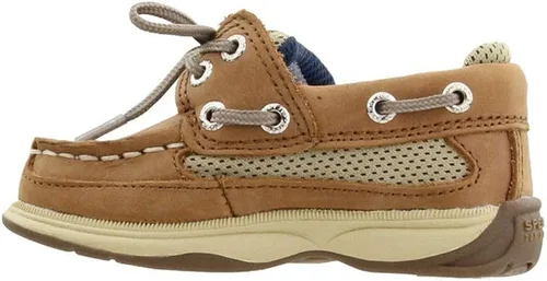 Sperry Zapatos náuticos con cordón aC para bebé, color marrón oscuro, talla 11.5 para niños pequeños de EE. UU, Bronceado oscuroAzul marino