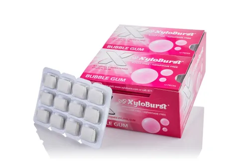 Miniatura 9 de XyloBurst Goma de mascar de xilitol Sin azúcar, sin gluten, apto para dieta cetogénica Goma de mascar sin aspartamo para la salud bucal Menta