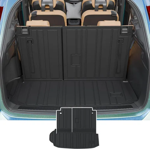 Miniatura 11 de Bomely Alfombrillas compatibles con Toyota Highlander 2014-2019 Cargo Liner TPE Protector de asiento trasero 2018 7 asientos Highlander Accesorios