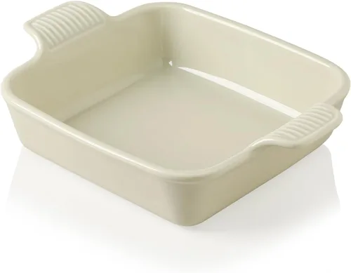 Miniatura 9 de Sweejar Plato de Cerámica para Hornear, Bandeja Rectangular Pequeña para Hornear con Asas Dobles, 20 Oz para Cocinar, Brownie, Cocina, 6.5 x 4.9 x
