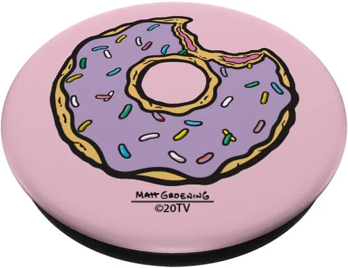 Miniatura 2 de The Simpsons PopSockets PopSockets intercambiables de rosquilla rociada