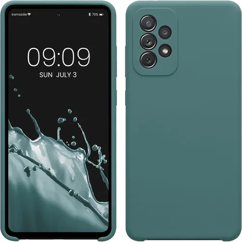 Miniatura 248 de kwmobile Funda Compatible con Samsung Galaxy A14 5G - Funda de teléfono de TPU y silicona con acabado suave - Verde Lima