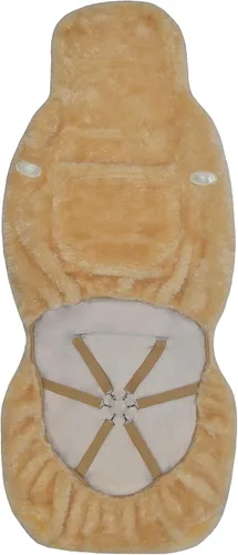 Miniatura 4 de Eurow funda para asiento de auto de piel de merino de oveja australiana, ajuste universal para la mayoría de vehículos, fresca en verano y cálida
