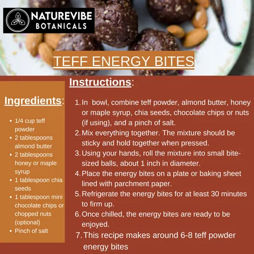Miniatura 4 de Naturevibe Botanicals Harina de Teff marrón de 5 libras 100% grano entero y sin gluten Finamente molida, alta en fibra y proteína vegetal