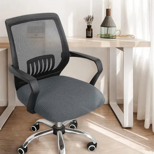 Miniatura 10 de Sunnyway Funda elástica para asiento de silla de oficina, extraíble y elástica, funda de asiento para silla de computadora, de elastano, lavable
