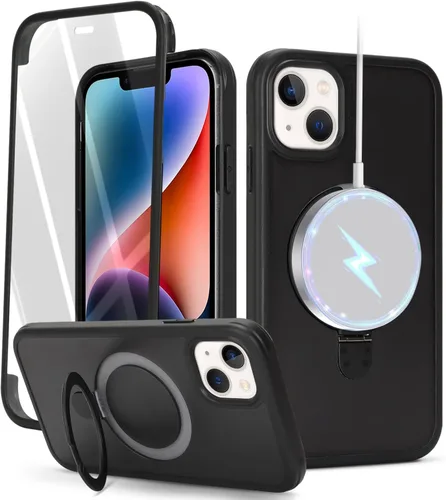 Miniatura 9 de Cavor Funda para iPhone 13 e iPhone 14, Compatible con Magsafe, Funda para iPhone 14 con Protector de Pantalla, Soporte Funda Protectora Magnética
