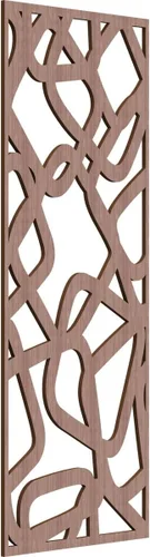 Miniatura 46 de Acme Paneles de pared decorativos de madera con calado, 9 3/8 pulgadas de ancho x 24 3/8 pulgadas de alto x 1/4 de alto, roble rojo