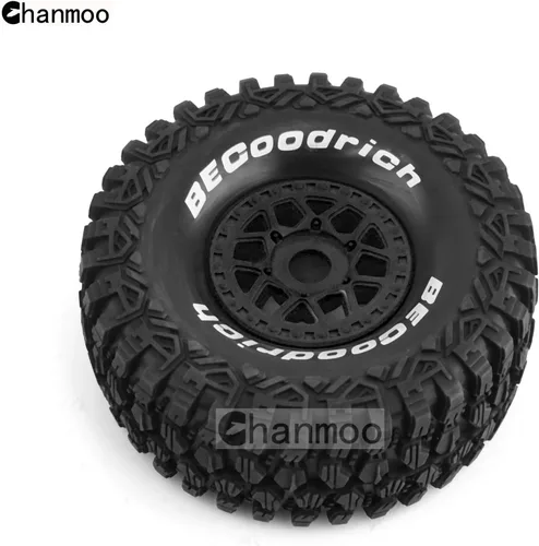 Miniatura 6 de 1/7 1/8 RC Short Course Truck Buggy Neumáticos y ruedas 0.669 in Hex OD 5.315 in Neumáticos todoterreno para 1:7 1:8 Escala RC Off-Road Truck Car