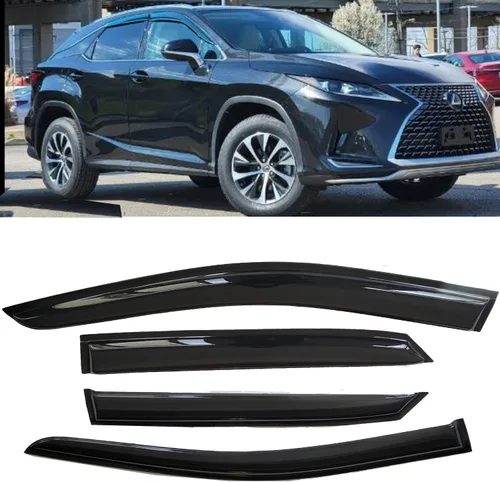 Miniatura 35 de Viseras laterales adhesivas para ventana de lluvia, deflectores de ventilación para Toyota RAV4 2019 2020 2021 2022, 4 piezas teñidas de humo