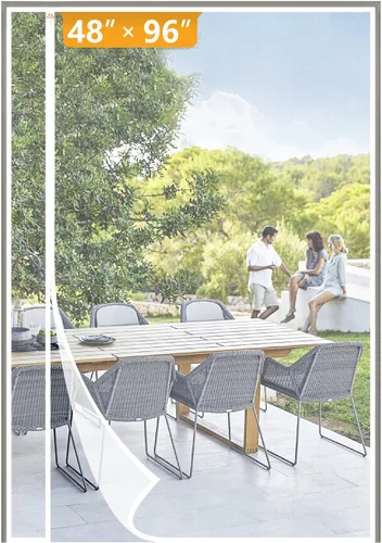 Miniatura 53 de Yotache Puerta mosquitera magnética reversible con apertura lateral izquierda y derecha, se adapta a puertas de 28 x 78 pulgadas, cortina de malla