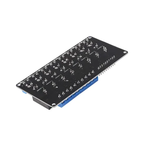 Miniatura 4 de Disparador de alto nivel DC 5V del tablero del módulo de la retransmisión de estado sólido de 8 canales con el fusible