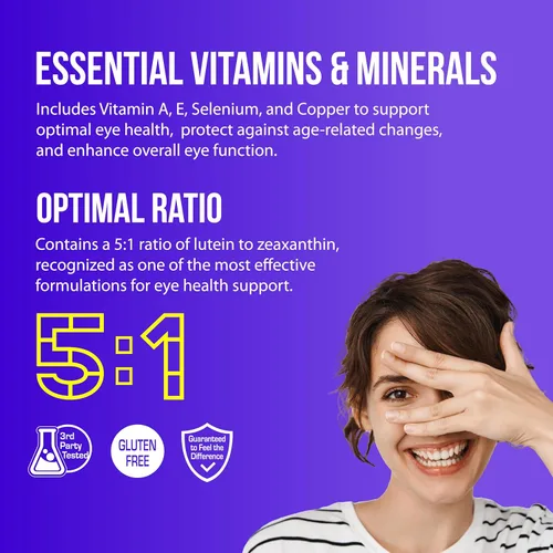 Miniatura 3 de NANOWELL EyeCare Anthocianins 100 - Suplemento de salud ocular con arándano, zeaxantina, luteína, antocianinas, vitamina A, E, selenio y cobre - 60
