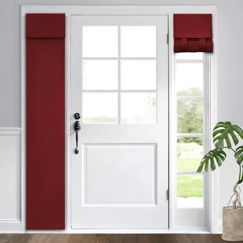 Miniatura 83 de HOMEIDEAS Cortinas Opacas para Aula para Puerta Principal, Cubierta de Ventana de Puerta de Aula, Persianas de Privacidad con Aislamiento Térmico