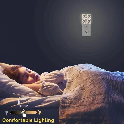 Miniatura 5 de Linda luz nocturna de gatos con sensores de luz del atardecer al amanecer, luces nocturnas LED de pared enchufables, lámpara de eficiencia