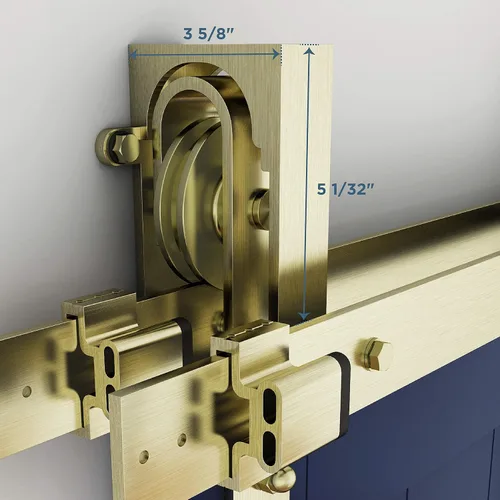 Miniatura 3 de National Hardware N700-116 Interior corredera puerta de granero Hardware Bypass Bracket