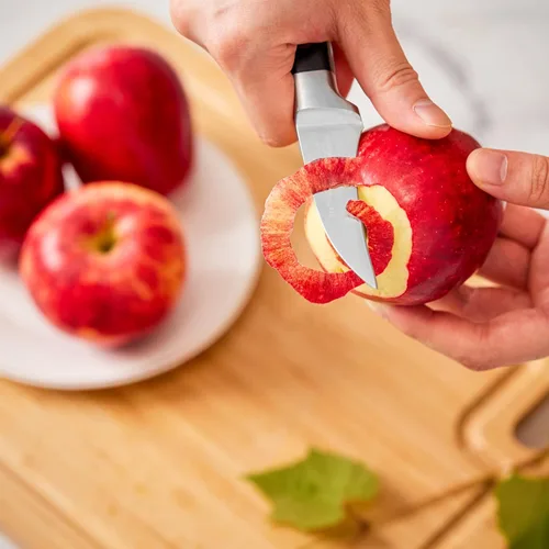 Miniatura 3 de OAKSWARE Cuchillo de pelar con pico de pájaro, cuchillos de pelar de 2.75 pulgadas de acero inoxidable alemán pequeños cuchillos curvados