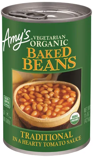 Miniatura 5 de Amy's Frijoles refritos orgánicos enlatados, frijoles tradicionales ligeros en sodio, veganos sin gluten y vegetarianos, 15.4 onzas (paquete de 12)