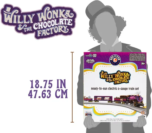 Miniatura 9 de Lionel Willy Wonka & The Chocolate Factory LionChief 5.0 - Juego de tren eléctrico de calibre O con Bluetooth y control remoto