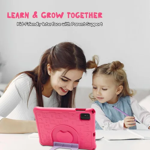 Miniatura 7 de Tabletas Android 15 – Tableta para niños de 10 pulgadas con funda, Octa-Core, 8 GB+64 GB de almacenamiento (expandible a 1 TB), cámara dual, S1-Rojo