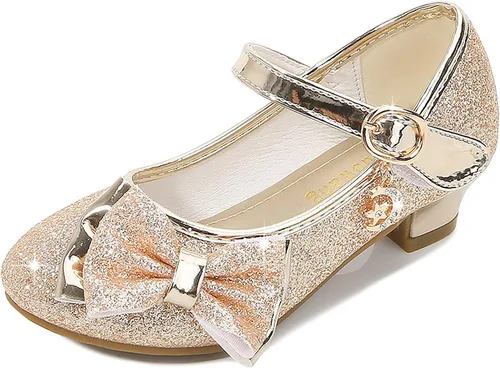 Cadidi Dinos Zapatos de vestir para niñas, zapatos de fiesta de boda, zapatos de tacón Mary Jane Princesa (bebéniño pequeñoniño grande)