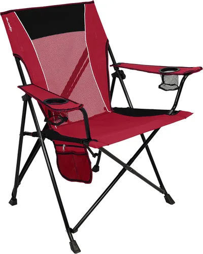 Miniatura 11 de Kijaro - Silla de campamento plegable, Vik Black, poliéster, malla, acero, portátil, duradera, unisex Vik Negro