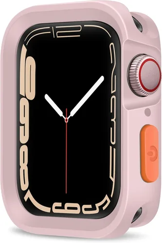 Miniatura 20 de Carcasa resistente compatible con Apple Watch Case de 1.77 pulgadas y 1.73 pulgadas, Series 9/8/7/6/5/4/SE3/2/1, funda protectora de poliuretano