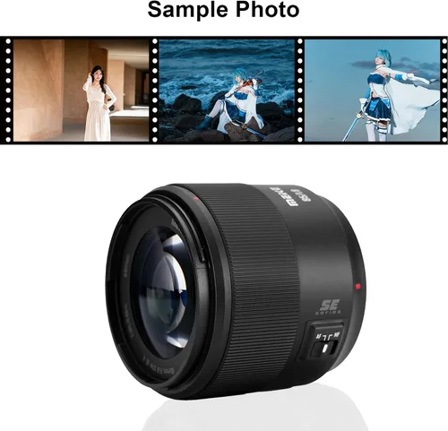 Miniatura 6 de Meike Lente teleobjetivo STM de enfoque automático de 3.346 in f1.8 SE II para cámaras SLR digitales Canon EOS EF compatibles con cuerpos Canon