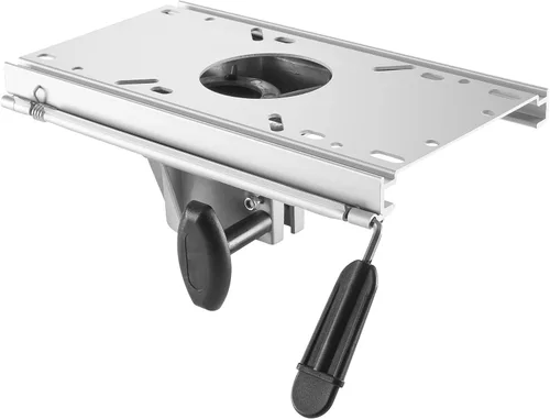 Miniatura 8 de ONHI Pedestal ajustable de aluminio para asiento de barco de 13 a 19 pulgadas de altura, diseño de bloqueo, pulido plateado, para barcos de pesca