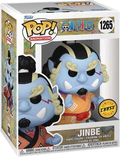 Miniatura 2 de POP One Piece Jinbe - Figura de vinilo de edición limitada de Chase Funko (paquete con funda protectora de caja compatible), multicolor, 3.75