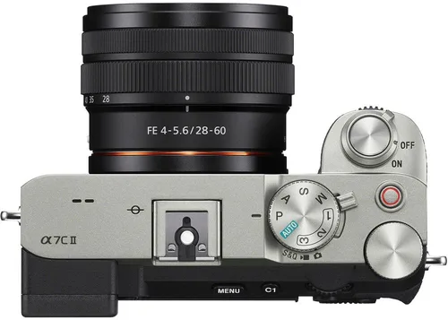 Miniatura 6 de Sony a7C II - Cuerpo de cámara sin espejo de marco completo con lente F4-5.6 de 1.102-2.362 in plateado ILCE-7CM2L/S con estuche de fotografía Deco