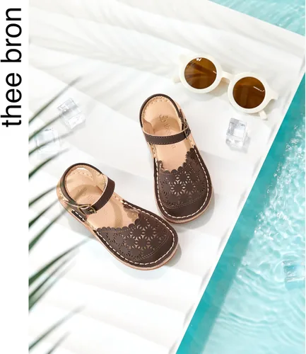 Miniatura 62 de THEE BRON Sandalias cómodas para niñas, zapatos para niños, sandalias rellenas
