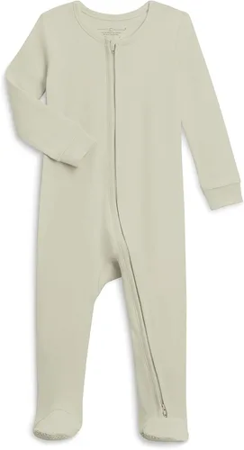 Colored Organics Pijama Peyton con pies y cremallera de algodón orgánico para bebé