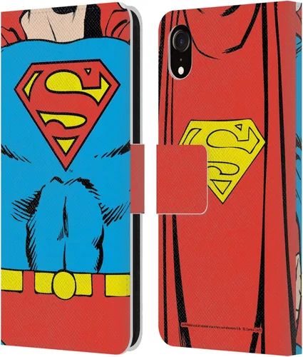 Miniatura 75 de Head Case Designs Funda de piel con licencia oficial de Superman DC Comics con logotipos negros y rojos compatible con Apple iPhone 11