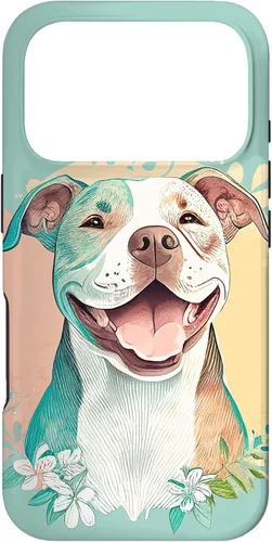 Miniatura 30 de Pit Bull - Carcasa para iPhone 17, diseño artístico de Pitbull para mujer