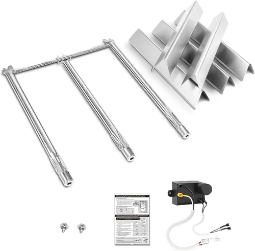 Miniatura 17 de Uniflasy 65032 Tubo de quemador de parrilla para parrillas Weber Q3200, Q300, Q320, Q3000, 404341, 57060001, 586002 parrillas de gas, quemador