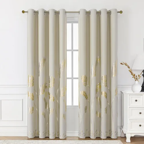 Miniatura 92 de BUHUA - Cortinas opacas blancas, cortinas plateadas, juego de 2 paneles de cortinas con ojales para dormitorio, elegante tratamiento de ventana