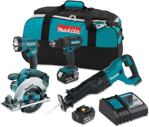 Makita XT442 18V LXT 3.0 Ah Kit combinado inalámbrico de iones de litio (4 piezas)